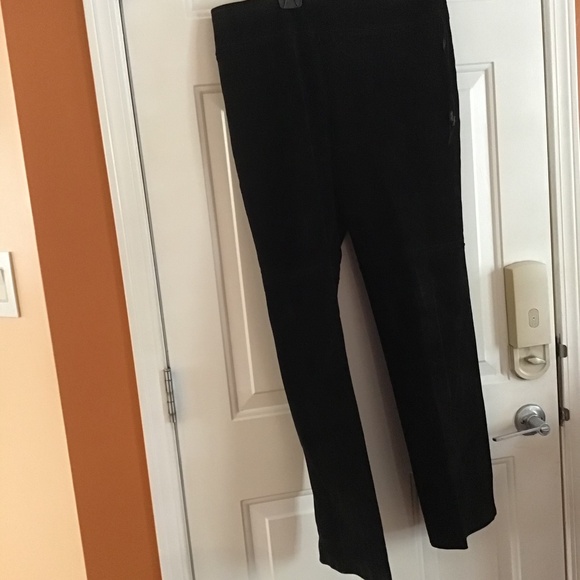 Danier black suede pants - Picture 1 of 3